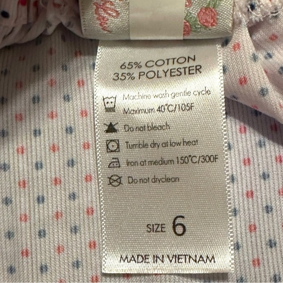 Cecil & Lou Girls Dress White Red Polka Dots Size 6 - Picture 6 of 7